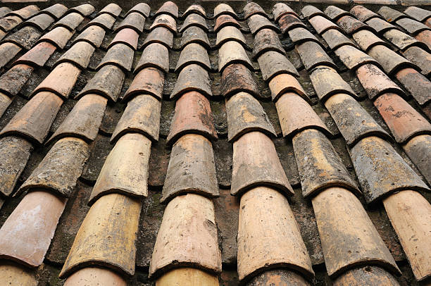 Traditional Spanish Roof stock photo