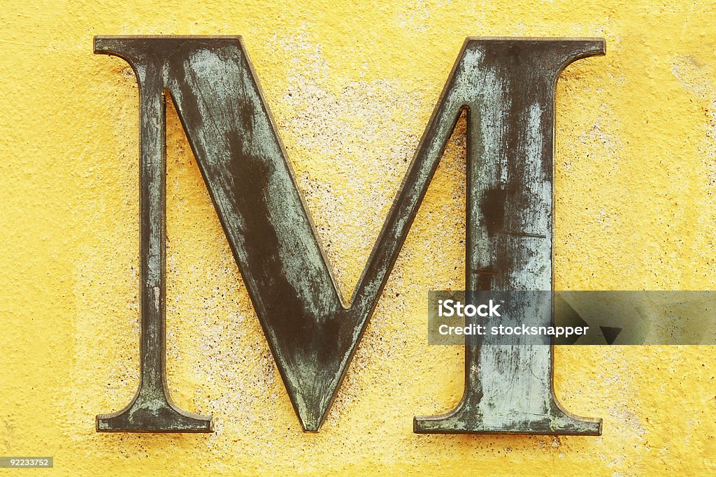 M ² - Foto de stock de Letra M royalty-free