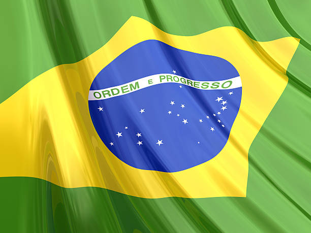 istock Glossy Flag of Brazil 92233851