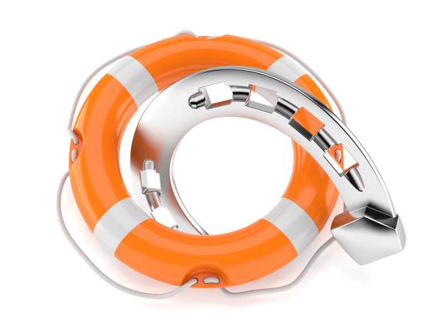 istock Horseshoe with life buoy 922338536