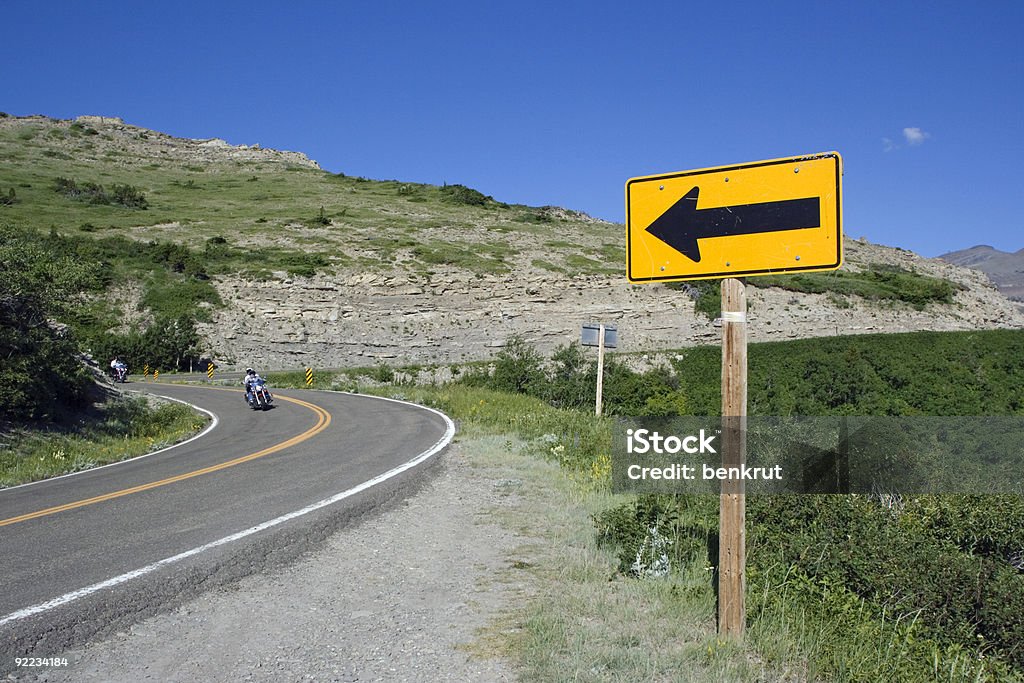 Kurve in den Bergen - Lizenzfrei Nationalpark Los Glaciares Stock-Foto