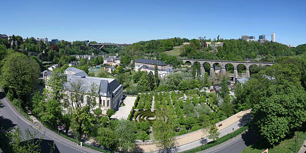 istock Panoramic view of Luxembourg city 92234425