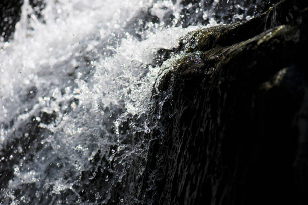 drop of water causing ripples in still lake of water
