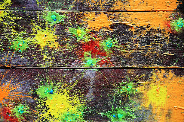 Spots of a paint paintball photography stock pictures, royalty-free photos & images