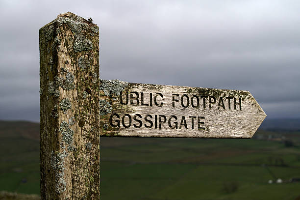 istock Wooden signpost to Gossipgate 92235065