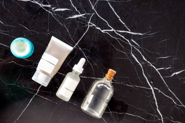 istock Beauty products minimlist flatlay 922351230