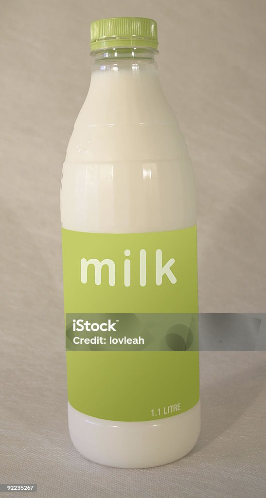 Kunststoff Milchflasche - Lizenzfrei Behälter Stock-Foto