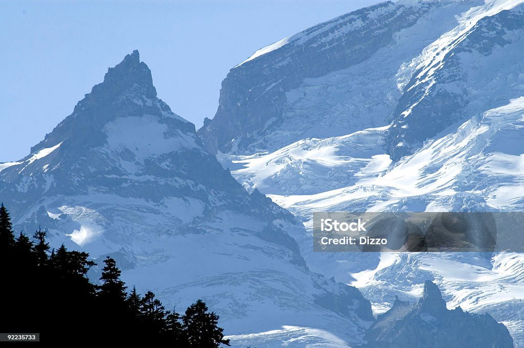 Kaskady-Góra Mount Rainier Glacier 2 - Zbiór zdjęć royalty-free (Góra Mount Rainier)