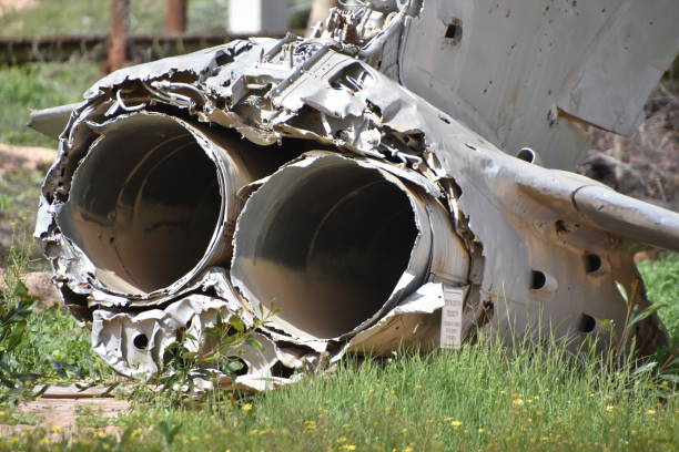 istock The remains of a plane that crashed 922362538