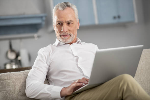 istock Enigmatical male person creating plan 922369412