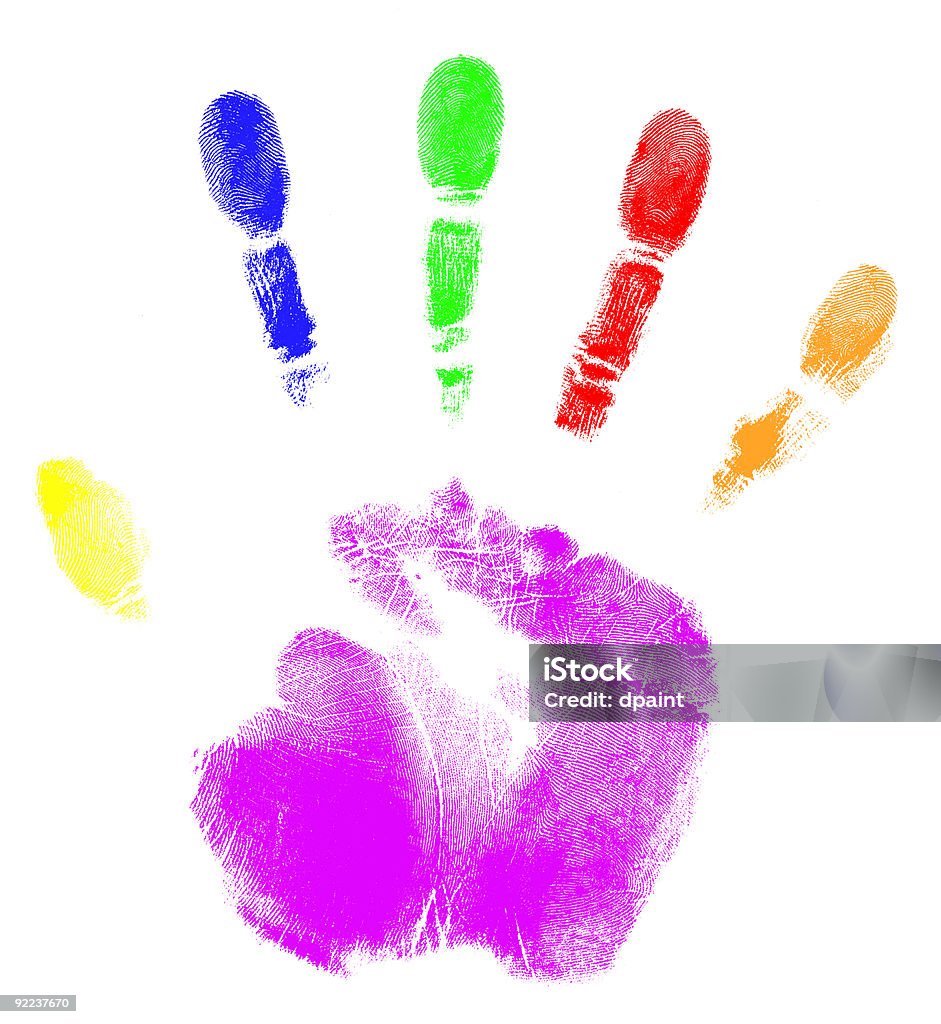 Все спектр оттенков в ваших руках - Стоковые фото Большой палец руки роялти-фри