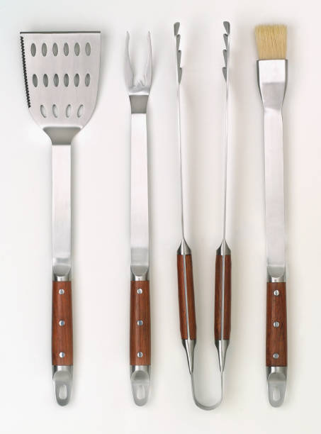 BBQ tools  serving tongs stock pictures, royalty-free photos & images