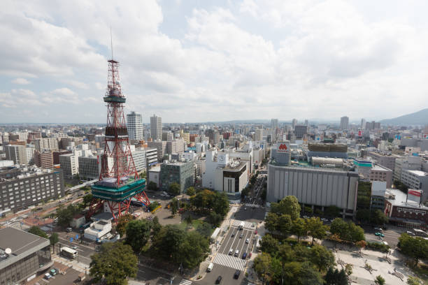 istock Sapporo Skyline in Japan 922383112