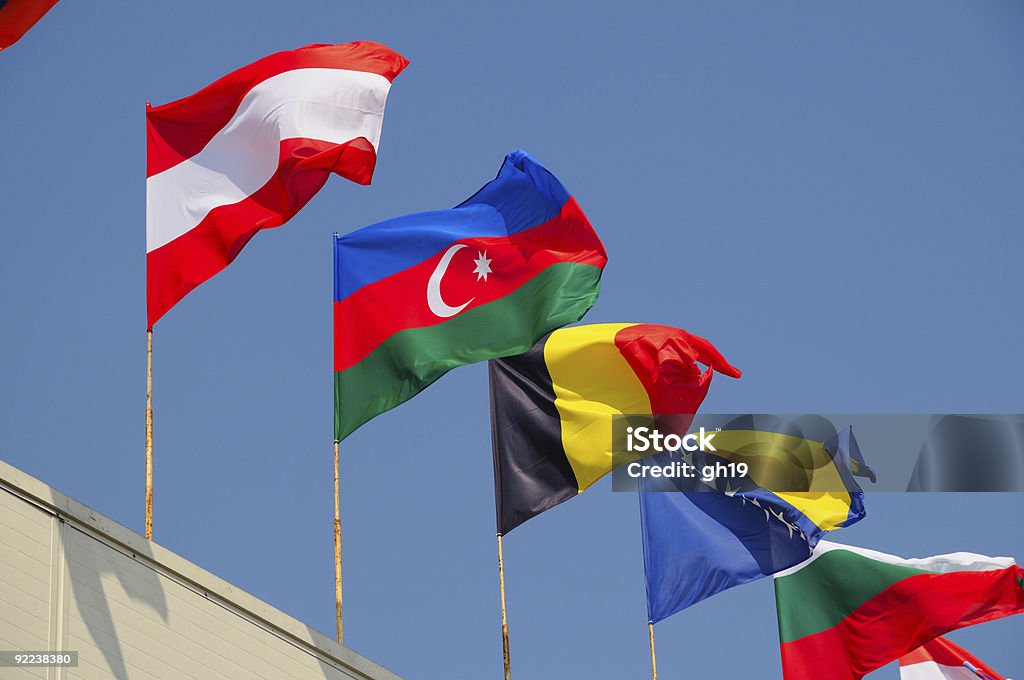Varios nacionales flags - Foto de stock de Austria libre de derechos