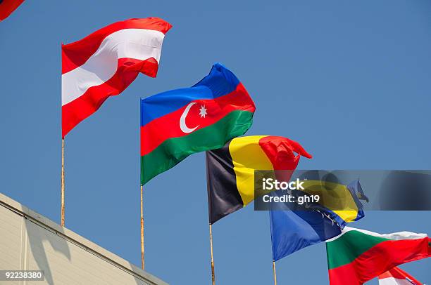 Varios Nacionales Flags Foto de stock y más banco de imágenes de Austria - Austria, Azerbaiyán, Azul