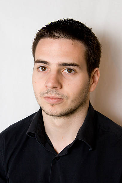istock Confidence-inspiring young man in black shirt 92238633