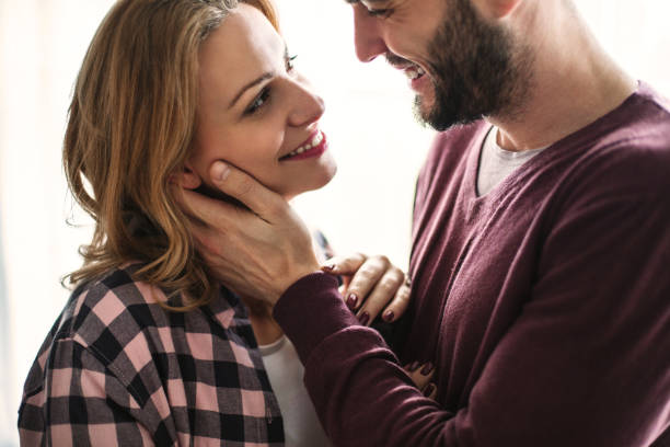 istock Young romantic couple in love 922386924