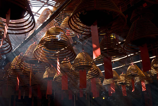 Incense Cones in Chinese Temple