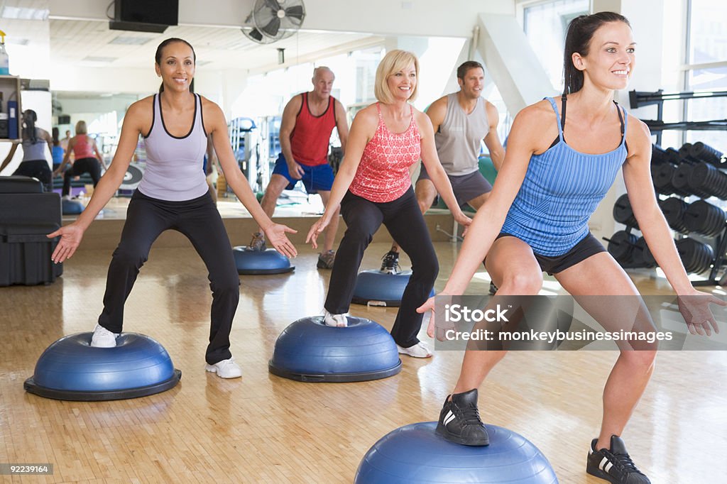 Instructor Taking Exercise Class Stock Photo - Download Image Now - 20 ...