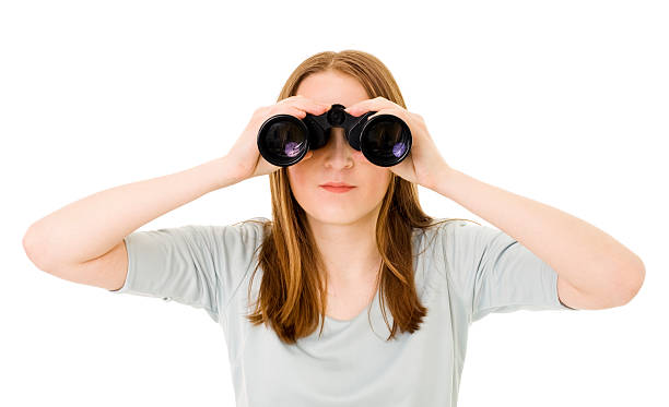 istock Woman looking into pair of glasses 92239276