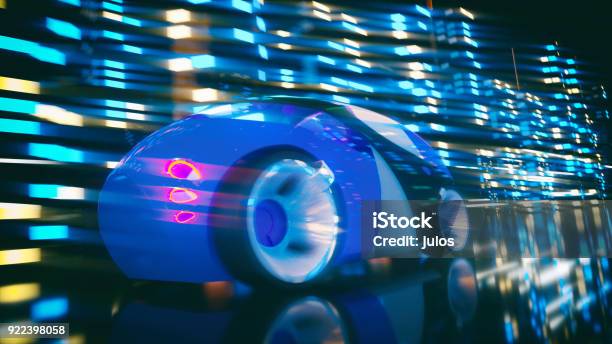 Car Concept 3d Illustration Stock Photo - Download Image Now - Adult, Artificial Intelligence, Assistant