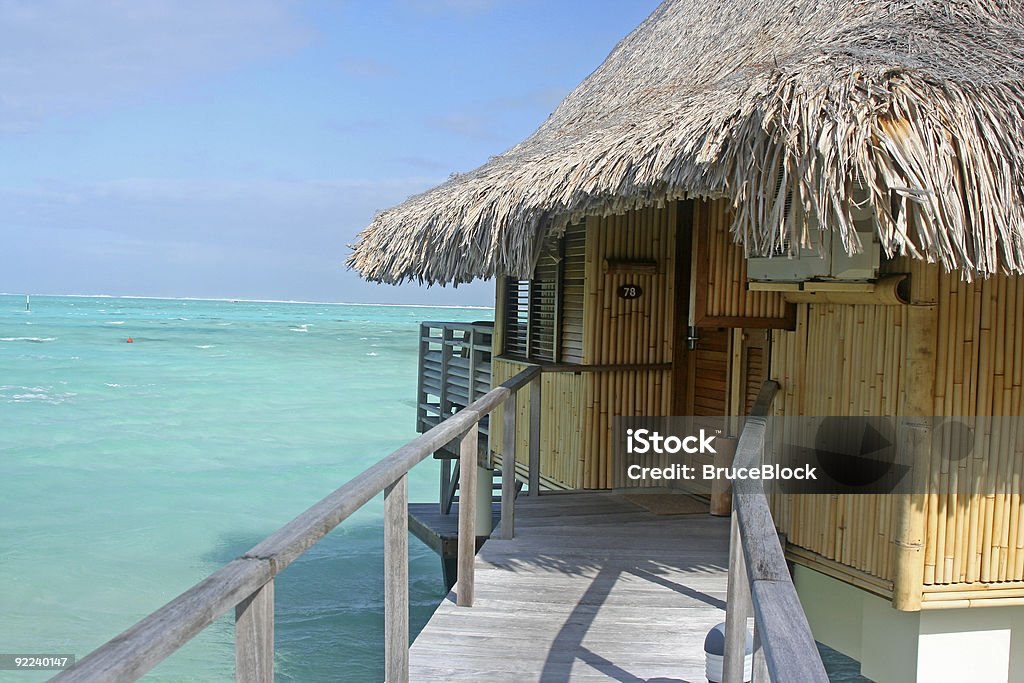 Honeymoon Bungalow in Paradise  Luxury Hotel Stock Photo