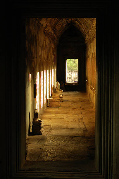 istock Corridor in Angkor Wat, Cambodia 92240398