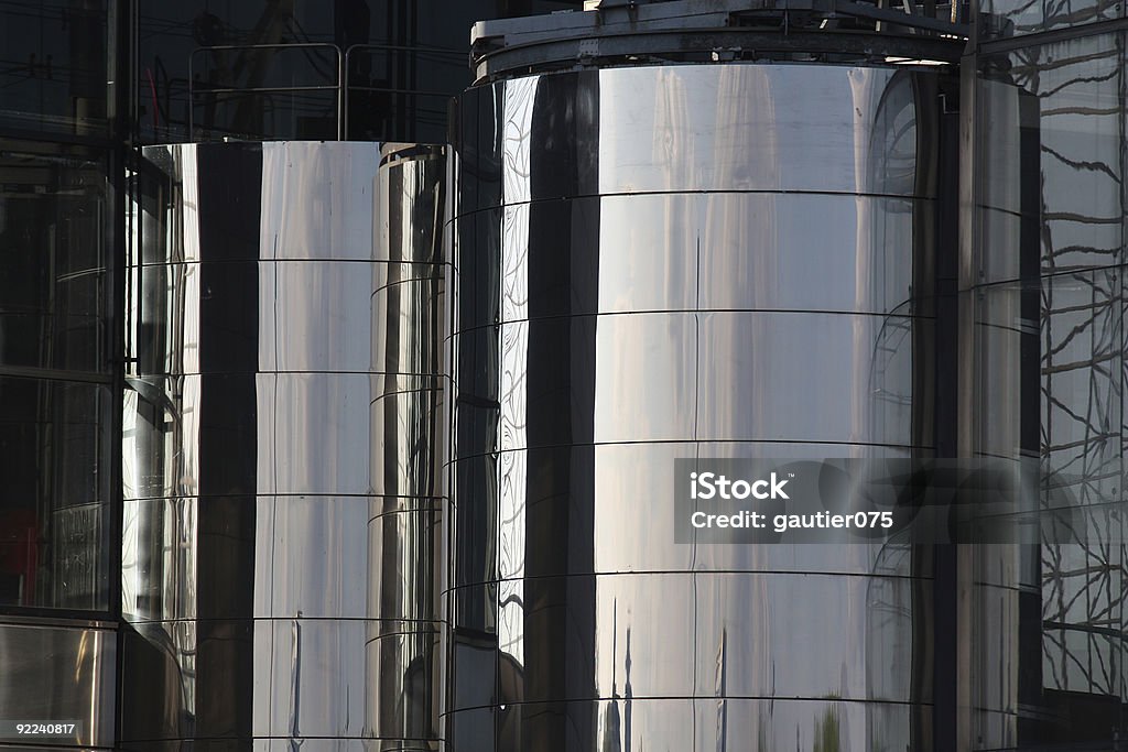 Цилиндрический хвостовик Сталь промышленных хранения майки - Стоковые фото Без людей роялти-фри