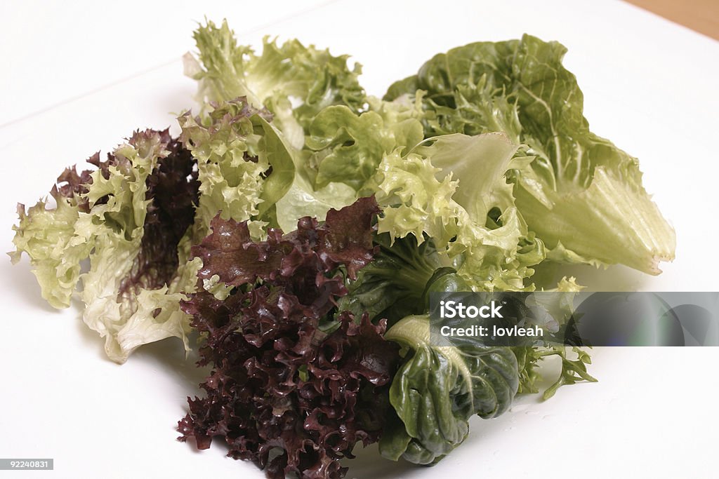 Mixed lettuce  Bowl Stock Photo