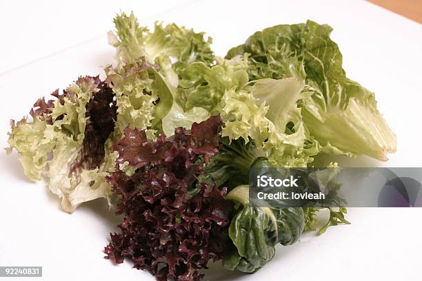 Mixed Lettuce Stock Photo - Download Image Now - Bowl, Butterhead Lettuce, Color Image