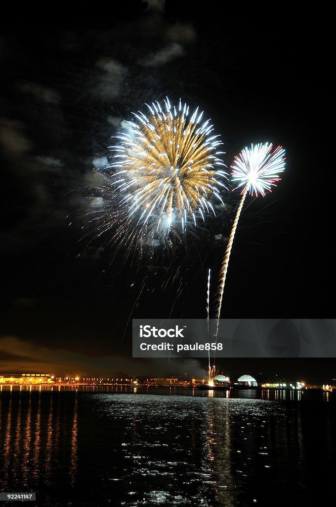 Ein Feuerwerk! - Lizenzfrei Beleuchtet Stock-Foto