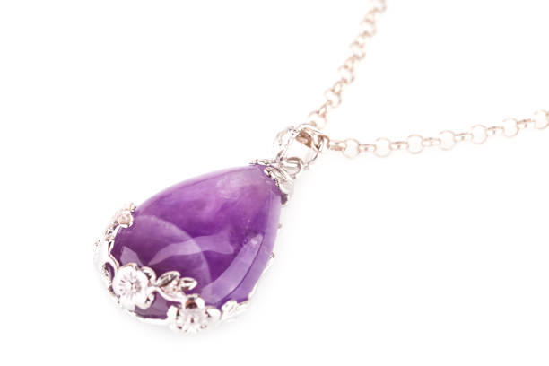 istock Stylish necklace with natural stone 922414740