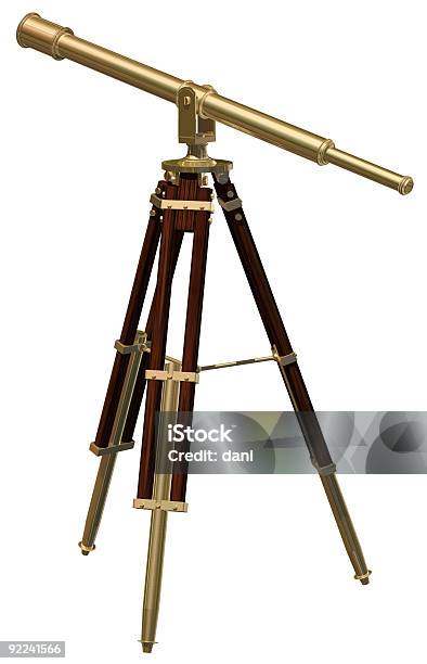 Vintage Telescópio - Fotografias de stock e mais imagens de Antiguidade - Antiguidade, Astronomia, Cartomancia