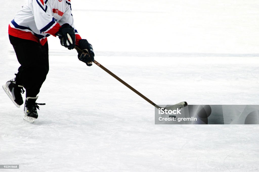 Lód hocker gracza - Zbiór zdjęć royalty-free (Hokej)