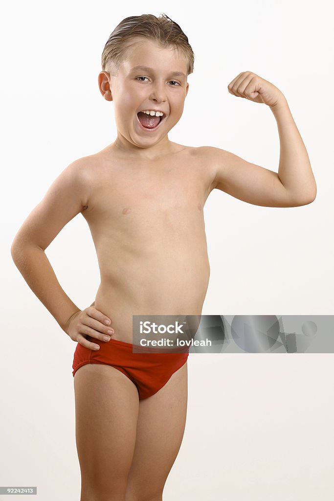 Muskel Jungen - Lizenzfrei Farbbild Stock-Foto