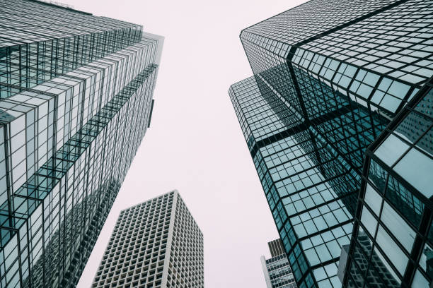 istock Skyscraper financial district modern office building corporate business downtown 922425114