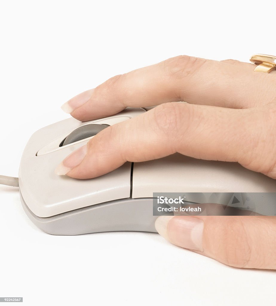 Mão do mouse - Foto de stock de Adulto royalty-free