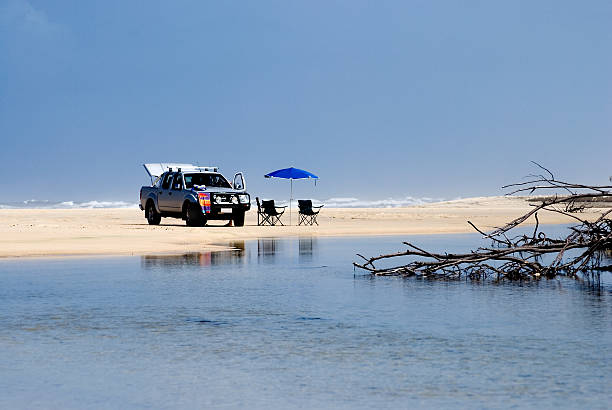 istock Beach scenery on Fraser Island with 4WD 92242659