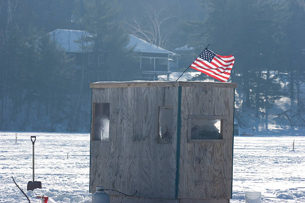 istock Ice Fishing Shanty 92242726