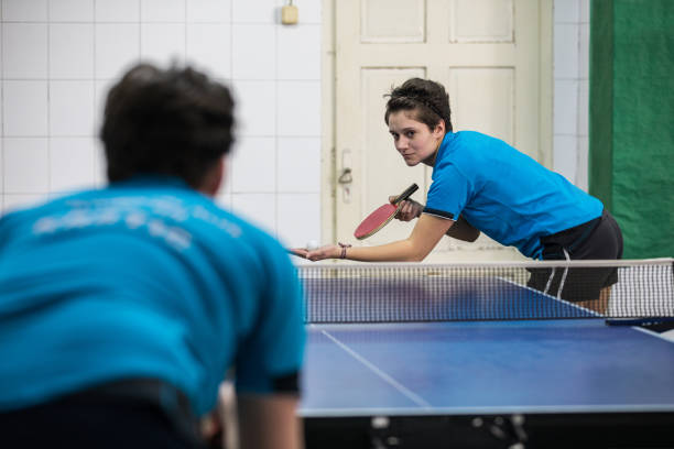 istock Girls competing in table tennis 922427922