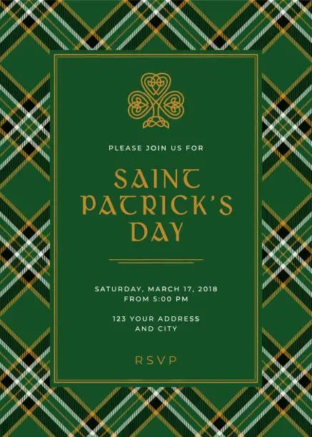 Vector illustration of St. Patrick's Day Special Party Invitation Template