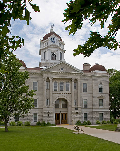 Small Town Courthouse stock photo