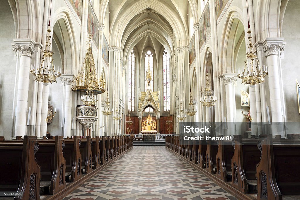 Kirche innen - Lizenzfrei Alt Stock-Foto