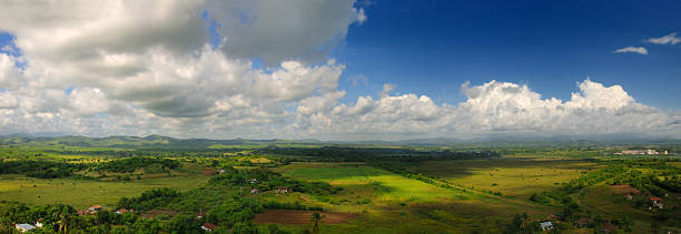 Rural panoramic view stock photo