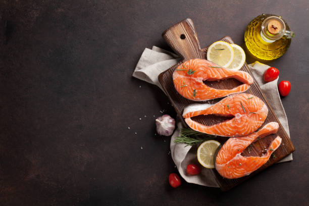 istock Raw salmon fish fillet 922439838