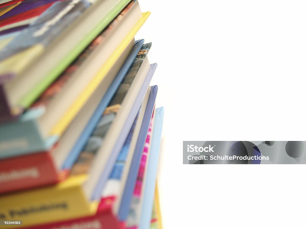 Children's Books Stacked Color Children's Books Stacked. Picture Book Stock Photo