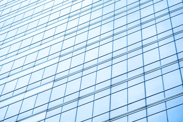 istock Blue Window of modern office building 922447976