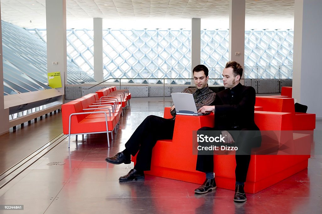 Business Männer-roten Stuhl 1 - Lizenzfrei Bauhaus Stock-Foto
