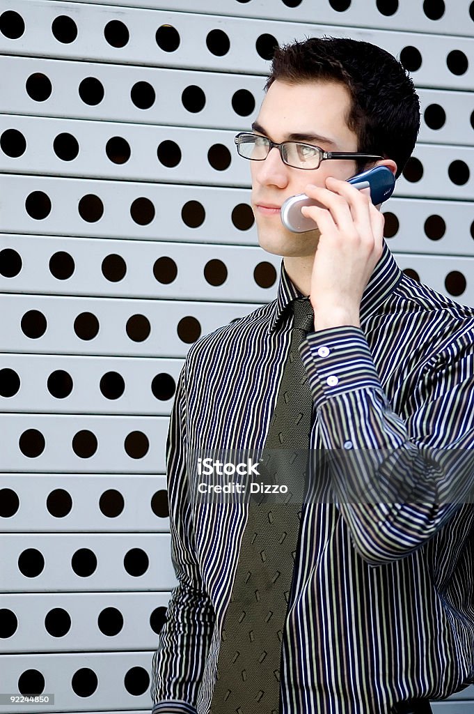 Un hombre de negocios-Cellphone 2 - Foto de stock de Adulto libre de derechos