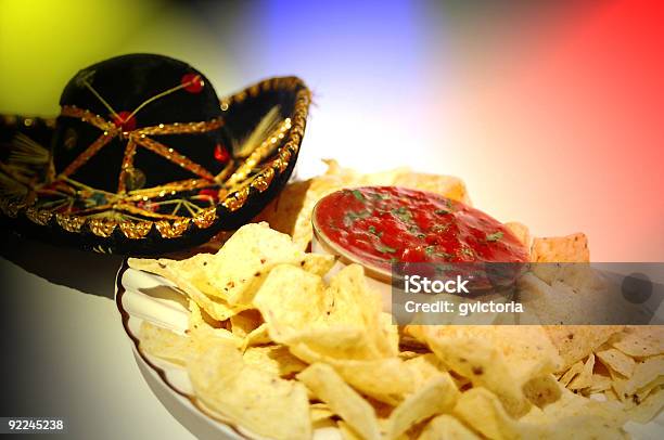 Nacho Party Stock Photo - Download Image Now - Appetizer, Blue, Celebration